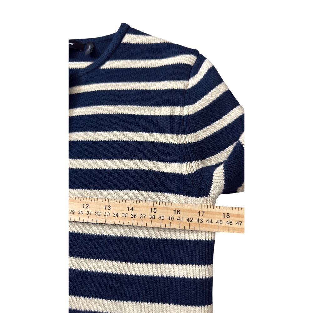 Theory Striped Cropped Jacket in Cotton Bouclé Size M NWOT Pristine - Picture 9 of 11